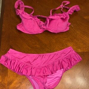 Magenta pink bikini